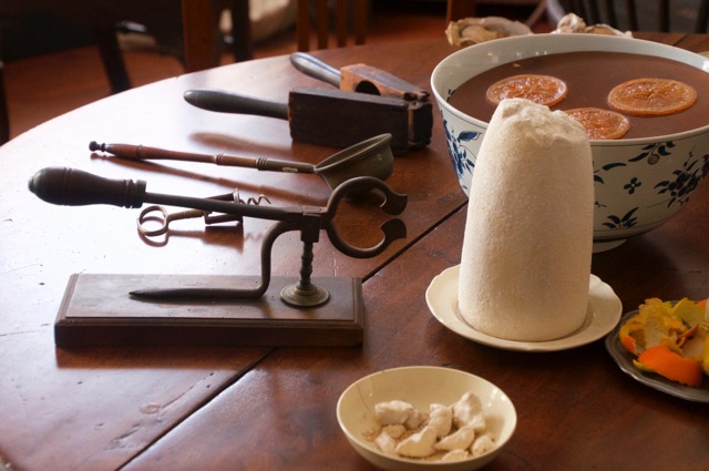 A sugar loaf with sugar snippers