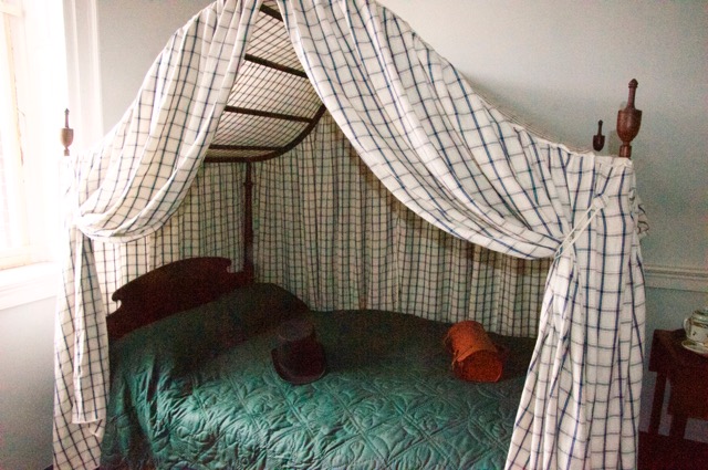 A private bed in the new building, which could be closed for privacy and warmth