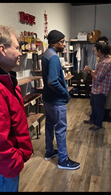 Before the tour at the River Sea shop 