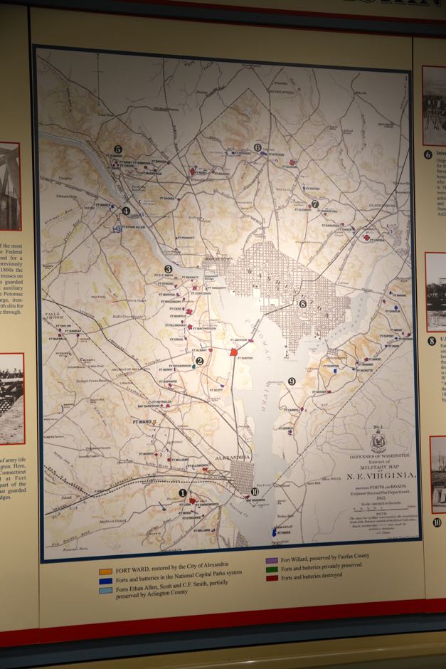 Map the defenses of Washington, DC