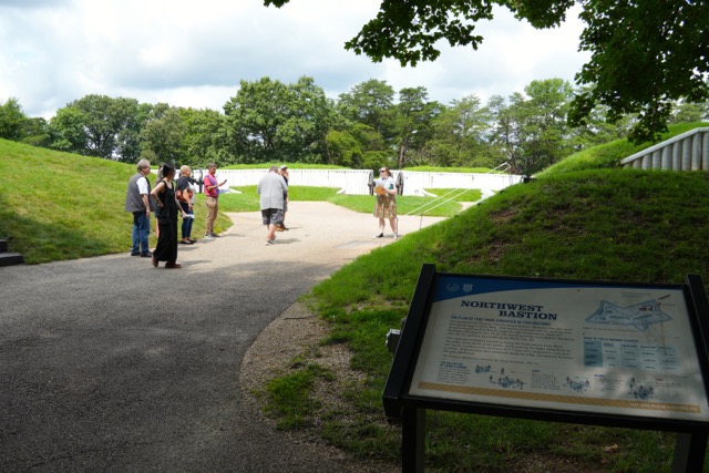 The field pieces at Ft Ward were never fired in a defensive battle