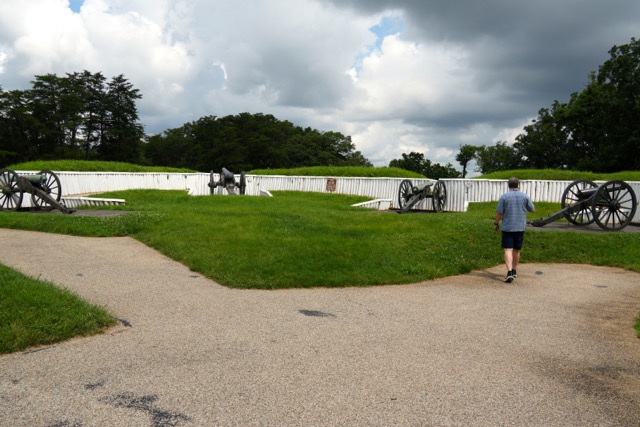 Field pieces in the NW bastion