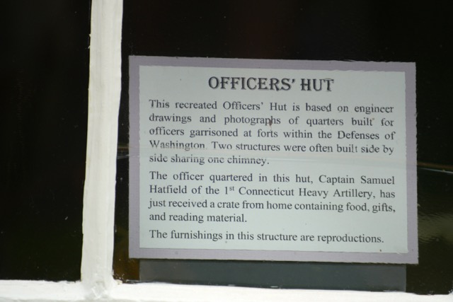 Interior of a officers' hut