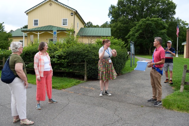 Our guide providing an overview of the tour