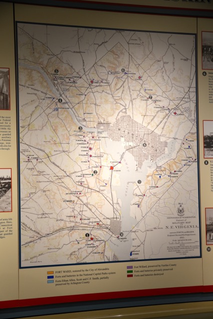 Map the defenses of Washington, DC